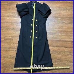 Vtg US Naval Academy Midshipman's Officer's Peacoat By Jacob Reed's Sons Coat