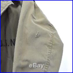 Vtg US Navy Deck Jacket WW2 WWll USN Stencil N-4 N4 Small OG Wool Lining E8498