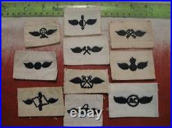 Vtg USN US Navy Distinguishing Mark / Striker Patch Lot Rate Rank Aviation x10