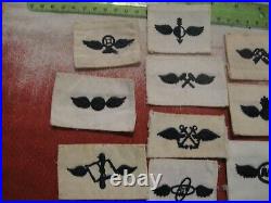 Vtg USN US Navy Distinguishing Mark / Striker Patch Lot Rate Rank Aviation x10