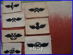 Vtg USN US Navy Distinguishing Mark / Striker Patch Lot Rate Rank Aviation x10