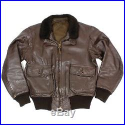 Vtg Vintage 70s USN US Navy G1 Leather Flight Jacket