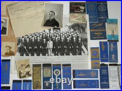 Vtg WW2 US Navy Ships Matchbook Covers USN Estate Photographs Letter Collection
