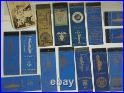 Vtg WW2 US Navy Ships Matchbook Covers USN Estate Photographs Letter Collection