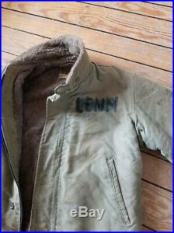 Vtg WWII WW2 USN US N1 Navy Deck Jacket Early 40s 1940s Size 40 Large VERY NICE
