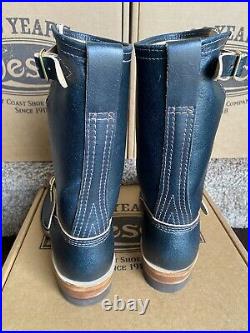 WESCO Vintage Engineer Boots Horween NAVY Waxed Flesh Limited Edition 9 E