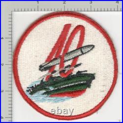 WW 2 USN United States Navy PT Squadron 40 Patch Inv# K3756
