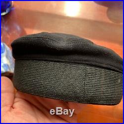WW1 U. S. Naval Officers Bell Crown Hat-Navy Blue Wool