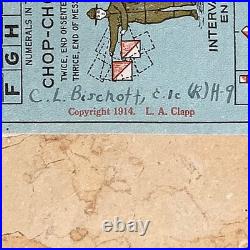 WW1 US NAVY USS H-9 SUBMARINER'S ID'd SEMAPHORE / MORSE CODE POCKET CALCULATOR