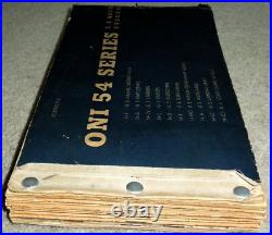 WW2 1943 USN Office of Naval Intel, ONI 54 Series US Naval Vessels RESTRICTED