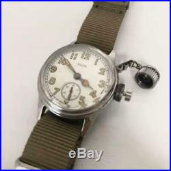 WW2 Elgin military USN White with crown guard small seconds Manual winding