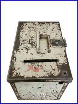 WW2 Era United States Navy USN Military Voting Steel Mail Box Americana Rare