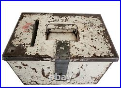 WW2 Era United States Navy USN Military Voting Steel Mail Box Americana Rare