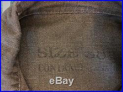 WW2 HBT USN N3 Jacket Size 38 U. S. Navy Herringbone Twill 1940s Vintage