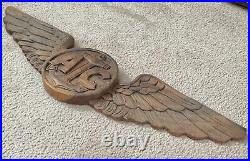 WW2, Korean, Vietnam War US Navy Air Forces Air Crew Wings Carved Wood