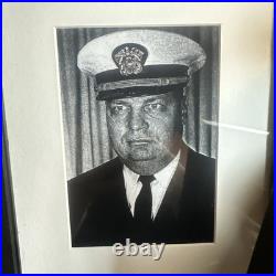 WW2 Navy Officers Captain Rank Cap With Retired Hat Shoulder Boards & Ribbons Pics