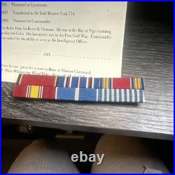 WW2 Navy Officers Captain Rank Cap With Retired Hat Shoulder Boards & Ribbons Pics