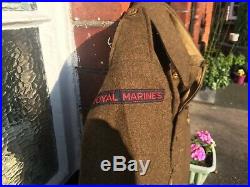 WW2 Royal Marines 1940 Pattern Battledress Blouse Dog Tags 1944 Navy Army Superb