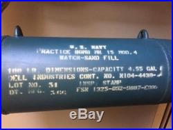 WW2 U. S. Navy Practice Bomb MK15 Mod. 4 Water-Sand Fill