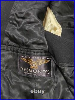 WW2 UNITED STATES NAVY Named Black JACKET