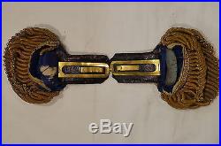 WW2 US Navy Commander Cocked Hat Epaulets Cross Belt Case