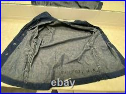 WW2 US Navy Denim Deck Chore Jacket WithStencil