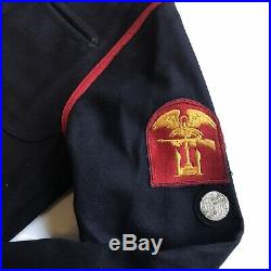 WW2 US Navy MINT Named Grouping Watch Cap Jumper Bells USN WWII USN Uniform Lot