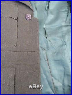 WW2 US Navy USMC Officers Pilot Tunic Named To N. S. Miner Dated 1943