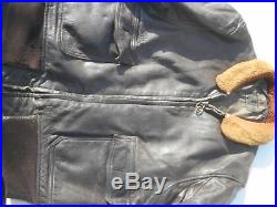 WW2 US Navy Vietnam G-1 Leather Flight Jacket Size 42 Reg Dated 1968