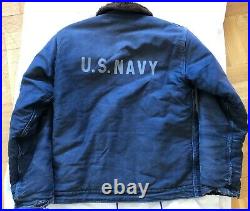 WW2 US Navy blue deck jacket