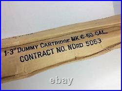 WW2 US WOOD DUMMY Navy Mk-6 Practice Dummy Cartridge 1-3'