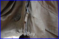 WW2 USN Heavy Deck Jacket/Parka. Rubberized fabric. SZ 38 regular