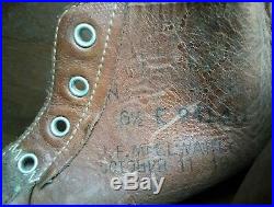 WW2 USN Rough out Leather Combat Boots Rare Unissued 1943 GI Service Shoes