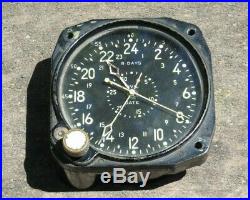WW2 USN US NAVY Military 24 Hour Hr Aircraft Airplane Clock CDIA WALTHAM
