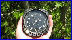 WW2 USN US NAVY Military 24 Hour Hr Aircraft Airplane Clock CDIA WALTHAM