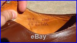 WW2 USN US Navy Low Quarter Pilot Officer Brown Russet Dress Shoes MINT