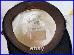 WW2 Vintage USN US Navy officer dress visor crusher sailor Hat Cap Lot 33F87