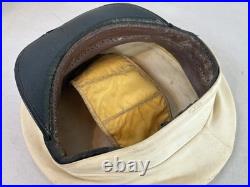 WW2 Vintage USN US Navy officer dress visor crusher sailor Hat Cap Lot 33F87