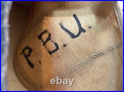 WW2 Vintage USN US Navy officer dress visor crusher sailor Hat Cap Lot 33F87
