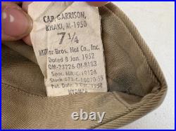 WW2 Vintage USN US Navy officer dress visor crusher sailor Hat Cap Lot 33F87