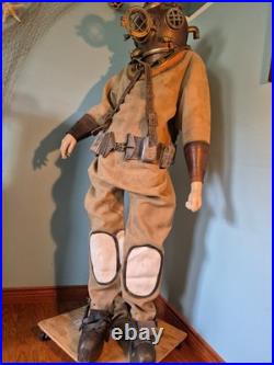 WWII 1940s Mark V Diving Suit with Mannequin