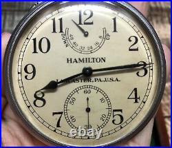 WWII 1942 Hamilton Bureau Of Ships U. S. Navy Chronometer Watch Model 22