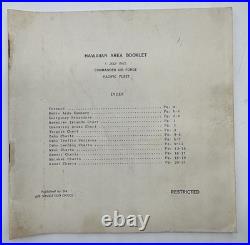 WWII 1945 Hawaiian Area Booklet Commander Air Force Pacific Fleet US Navy Maps