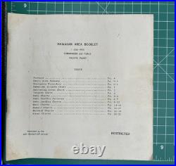 WWII 1945 Hawaiian Area Booklet Commander Air Force Pacific Fleet US Navy Maps