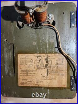 WWII Era United States Navy Kellogg Hand Crank Box Phone