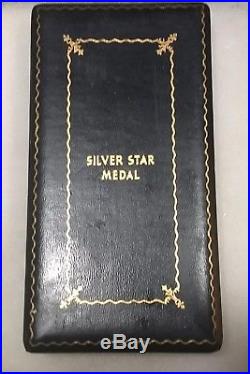 WWII Korea Army AAF USMC Marines USN Navy Cased Silver Star Medal Pin Award Box
