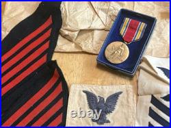 WWII / Korea Vet US Navy named grouping of Edward Cutler USS Midway, Medal