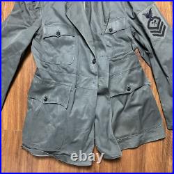 WWII Original Commodore Ratner US Navy Chief Petty Officer Gray Jacket Tomahawk