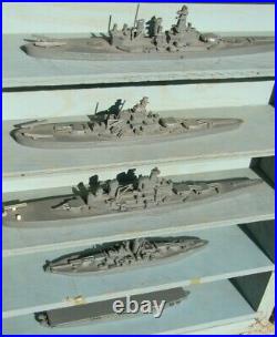 WWII U. S Navy ID Recognition ship box set-Comet South Salem model 35ships 11200