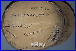 WWII US NAVY DIRIGIBLE AIRSHIP BLIMP PILOT HAT with CREW NAMES & PINS BADGES